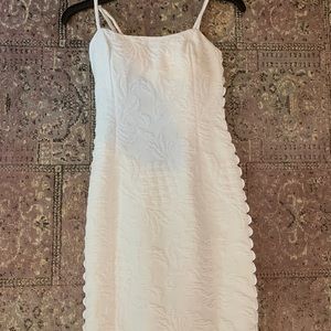 Lily Pulitzer white Shelli stretch shift dress
